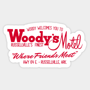 Woody's Motel Sticker